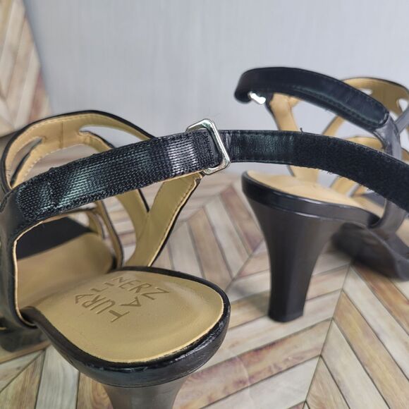 Size 8M Dianna Style Strappy Slip-back Heel Open Toe - Picture 3 of 7